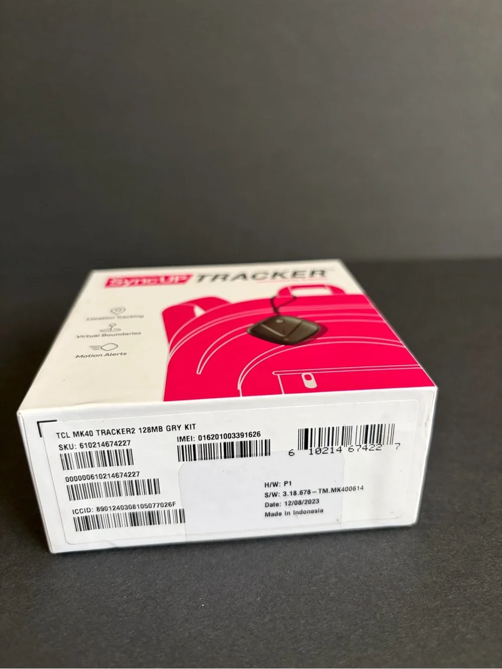 SyncUP Tracker by T-Mobile - Black and Hot Pink